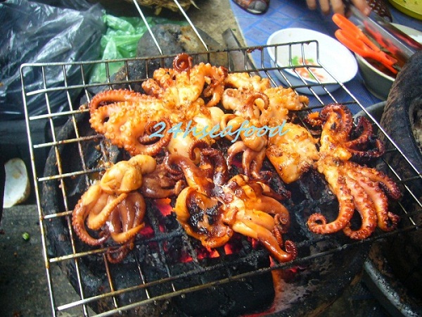 bạch tuộc nướng sa tế