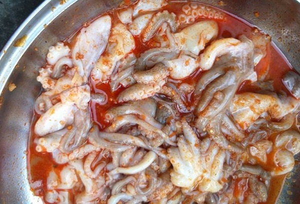 bạch tuộc ướp nướng