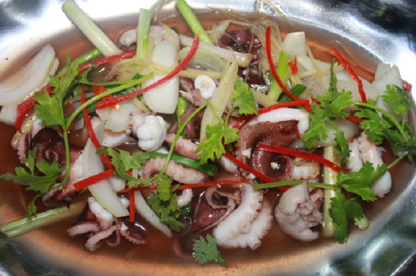 cách chế biến bạch tuộc hấp
