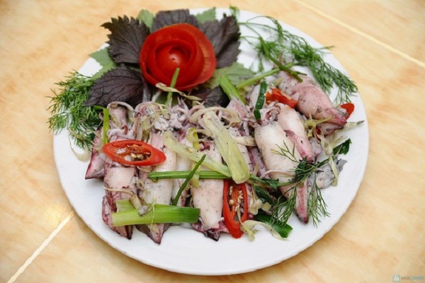 cách hấp mực trứng ngon