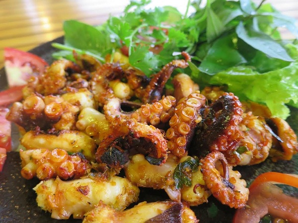 cách làm món bạch tuộc xào