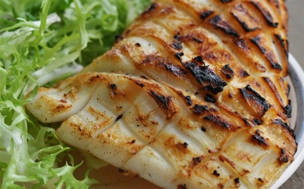 cách làm mực nướng ngũ vị