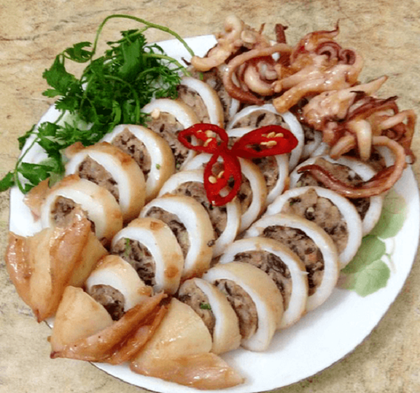 mực ống nhồi thịt