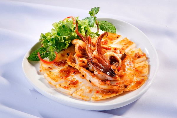 cách ướp mực nướng chao