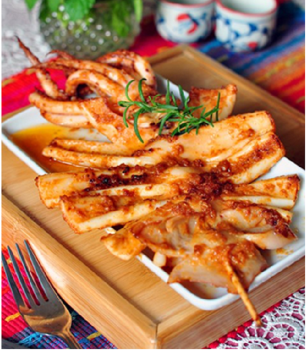 cách ướp mực nướng