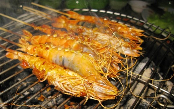 cách ướp tôm nướng sa tế