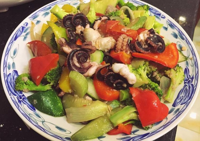 che bien bach tuoc chế biến bạch tuộc xào