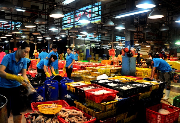 giá hải sản chợ bình điền