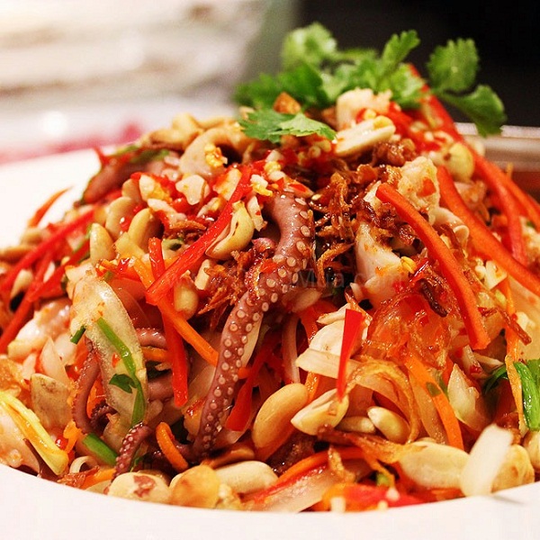 gỏi bạch tuộc gỏi bạch tuộc