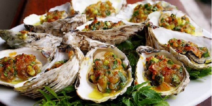 hàu nướng mỡ hành