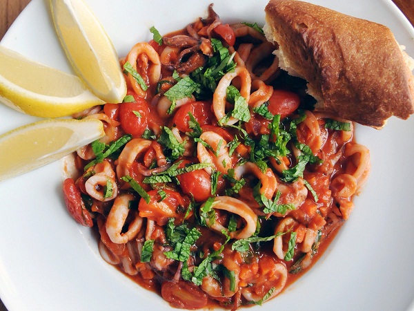 món ngon từ mực ống