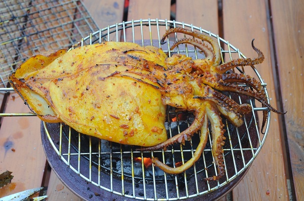 mực một nắng nướng