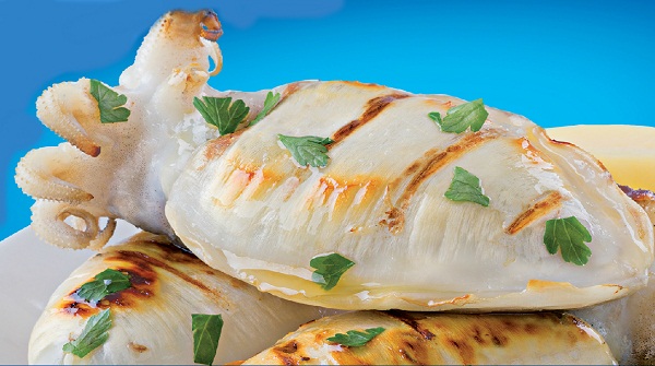 mực nang lớn nướng