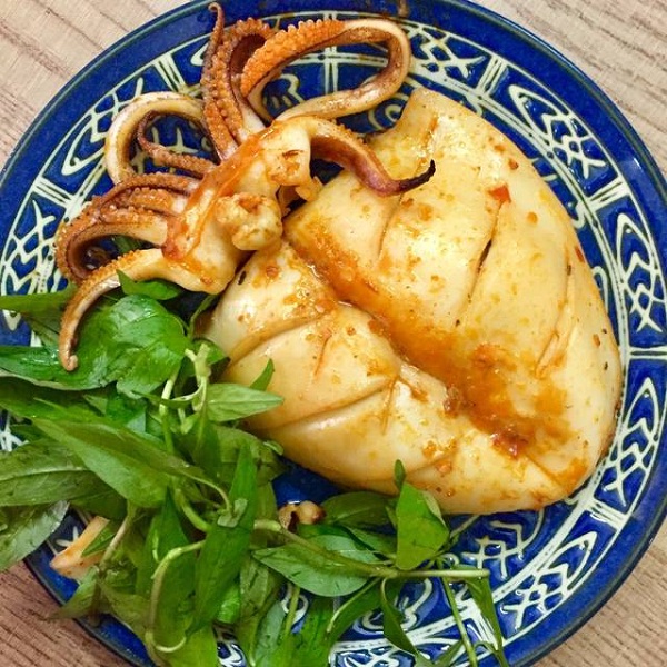 muc nang nuong mực nang nướng