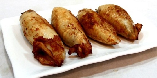 mực nhồi thịt chiên