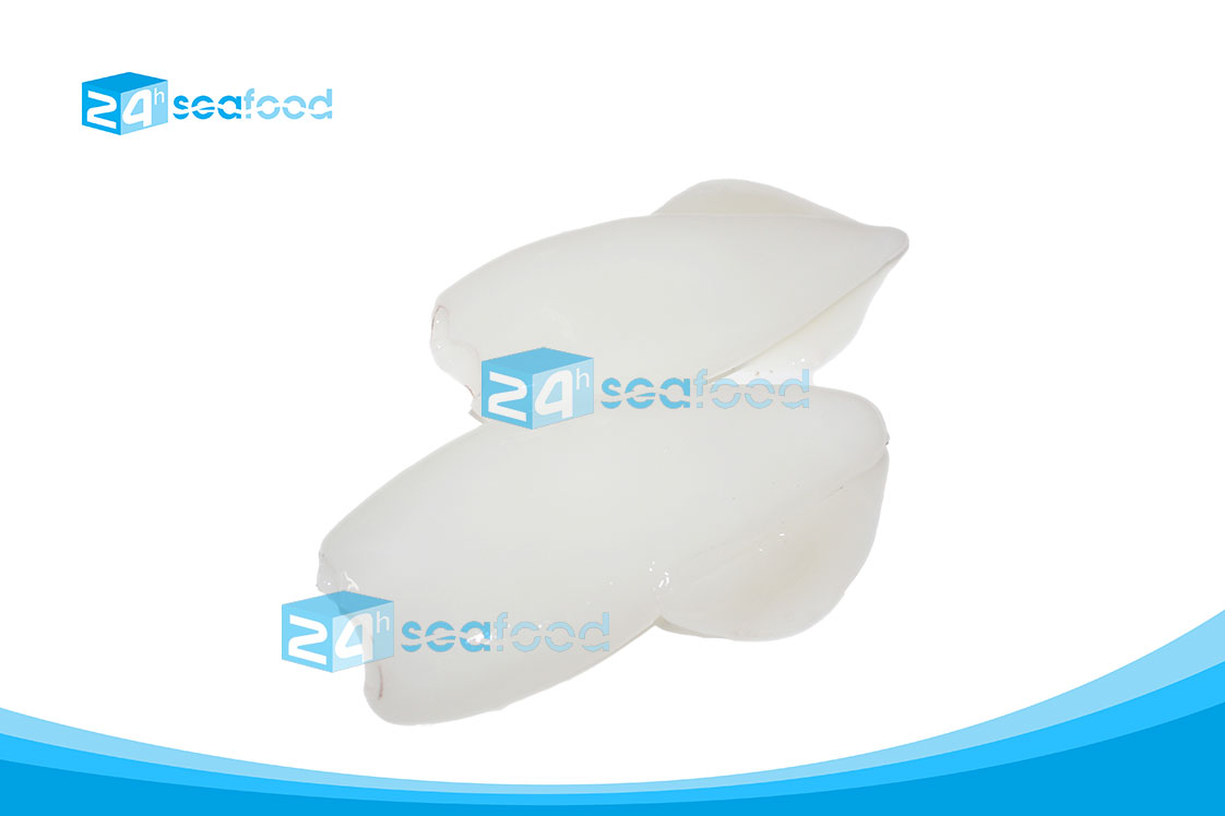 mực ống lột da đông lạnh 24hseafood