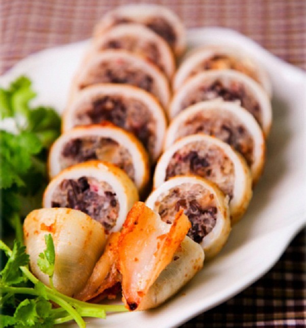 Cách làm Mực Ống Nhồi Thịt ngon