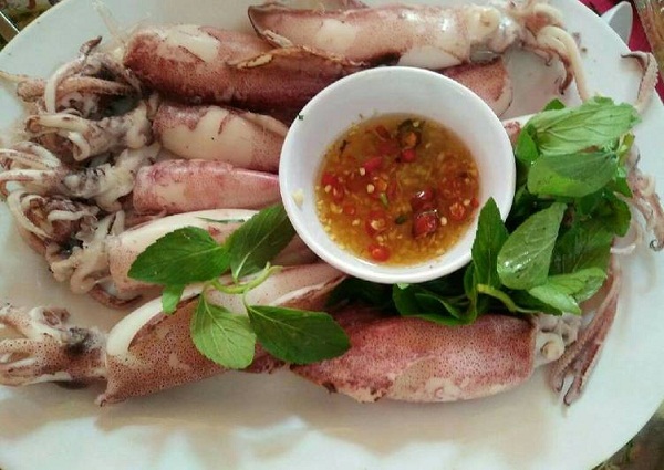 mực trứng hấp