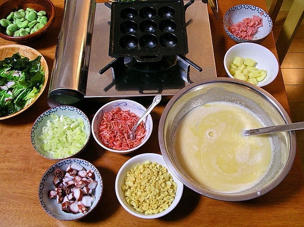 nguyên liệu làm takoyaki