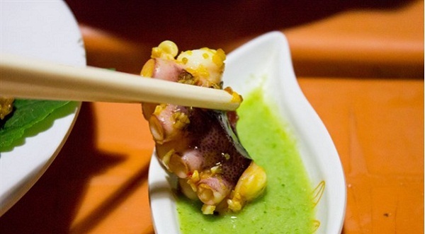 nuoc cham bach tuoc nuong nước chấm bạch tuộc nướng: muối ớt xanh kiểu Nha Trang