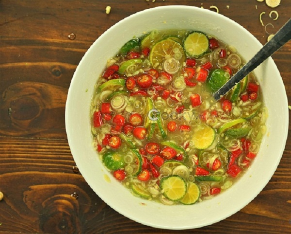 nuoc cham sa tac nước chấm sả tắc