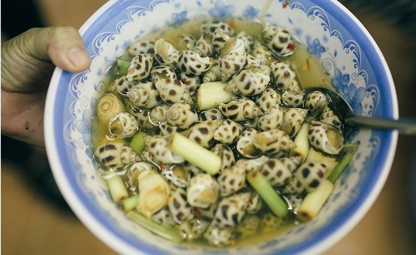 ốc hương hấp sả