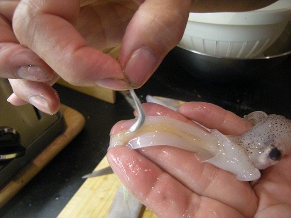 sơ chế mực