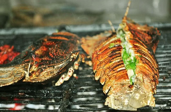 tôm mũ ni nướng