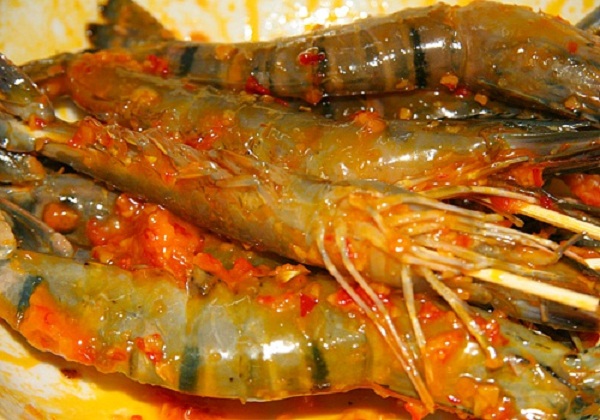 tôm nướng sa tế