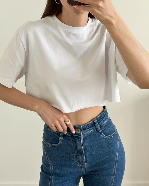 Áo Croptop Trắng