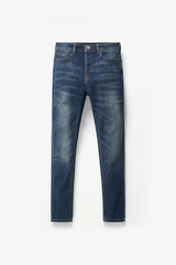 Quần Jean Nam Trơn Form Slim Crop New