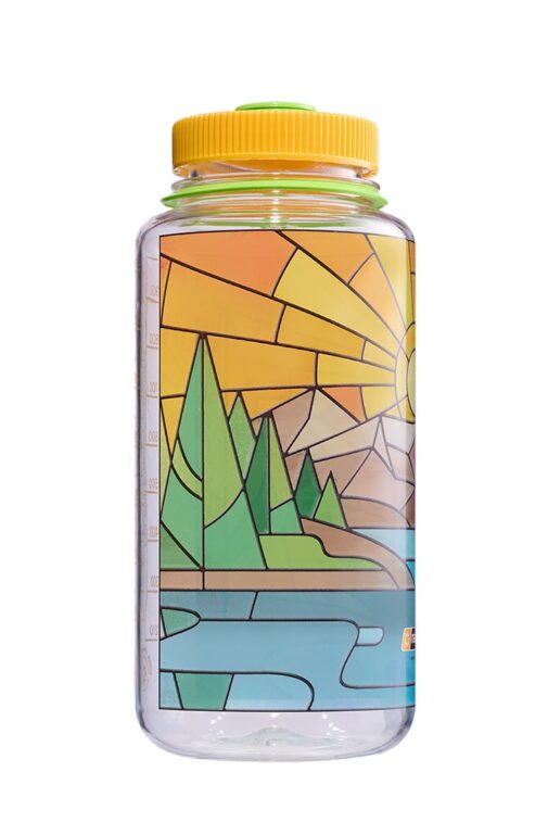 Bình Nước Nalgene Wide Mouth Stained Glass Print Bottles 32oz/1000ml