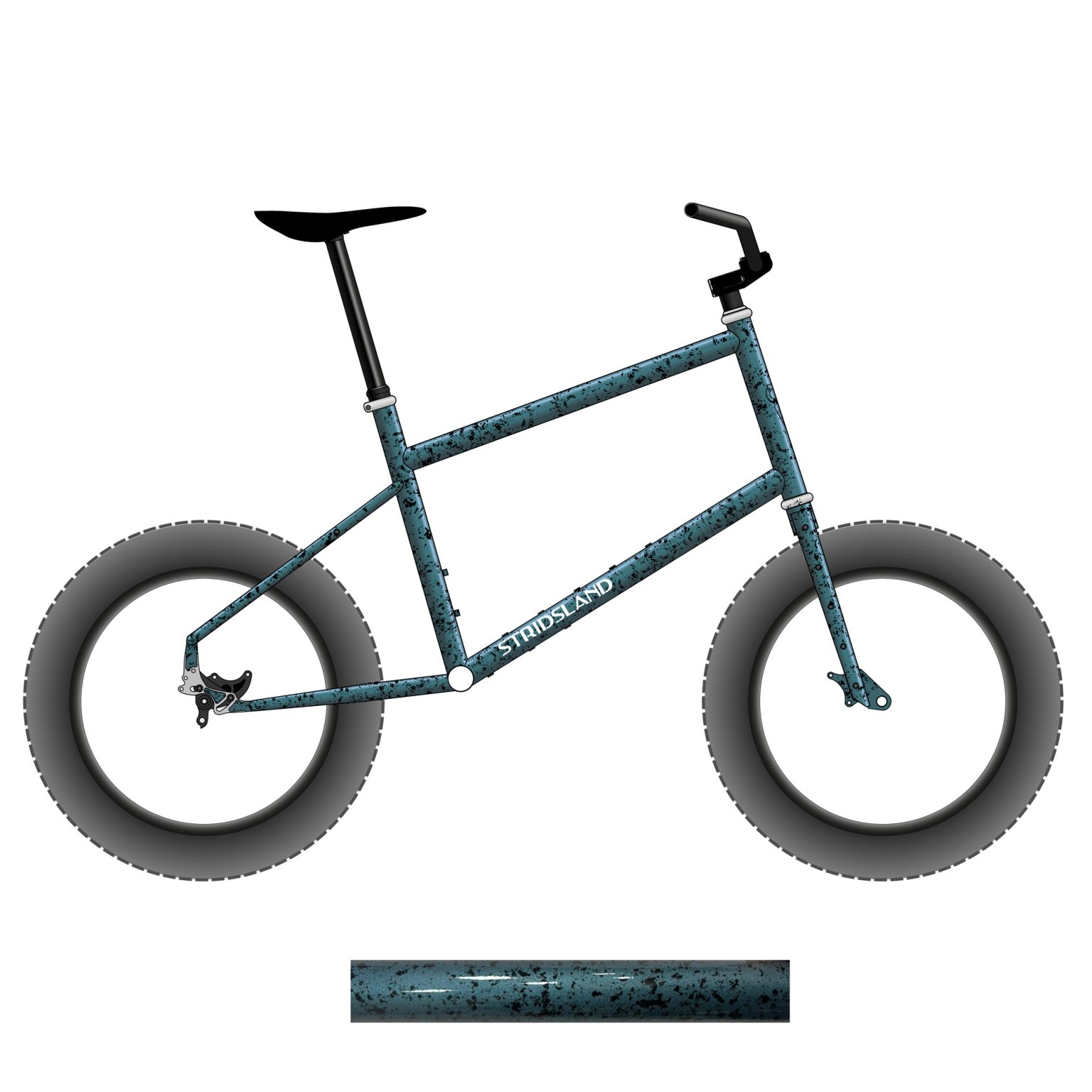 Khung Xe Đạp Stridsland Boom Boat Framekit – Steel