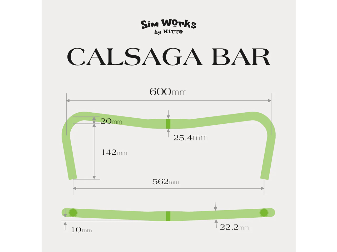 Ghi Đông Xe Đạp SIMWORKS Calsaga Bar