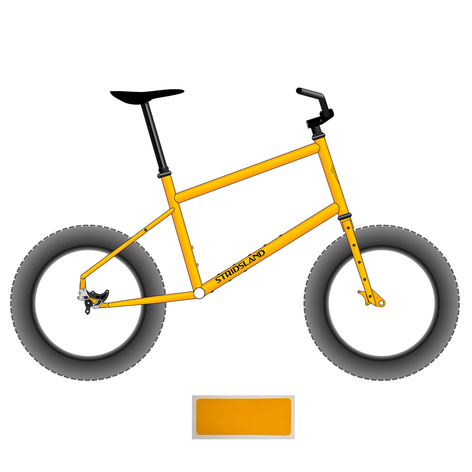 Khung Xe Đạp Stridsland Boom Boat Framekit – Steel