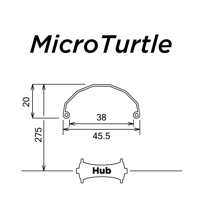Dè Chắn Bùn SIMWORKS Micro Turtle 20" (406 BSD)