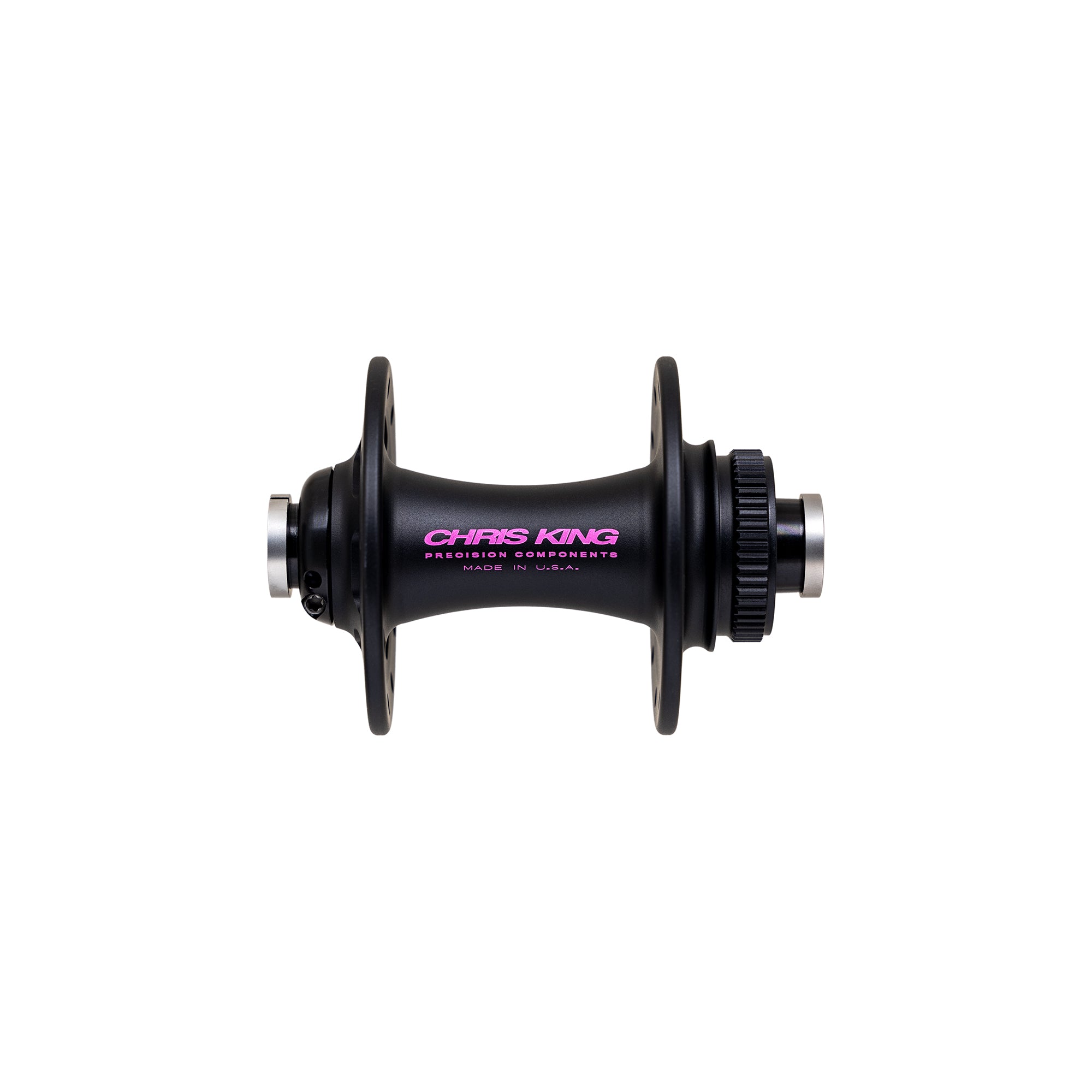 Chris King R45 Centerlock Front Hub 12x100, Two Tone Black Punch