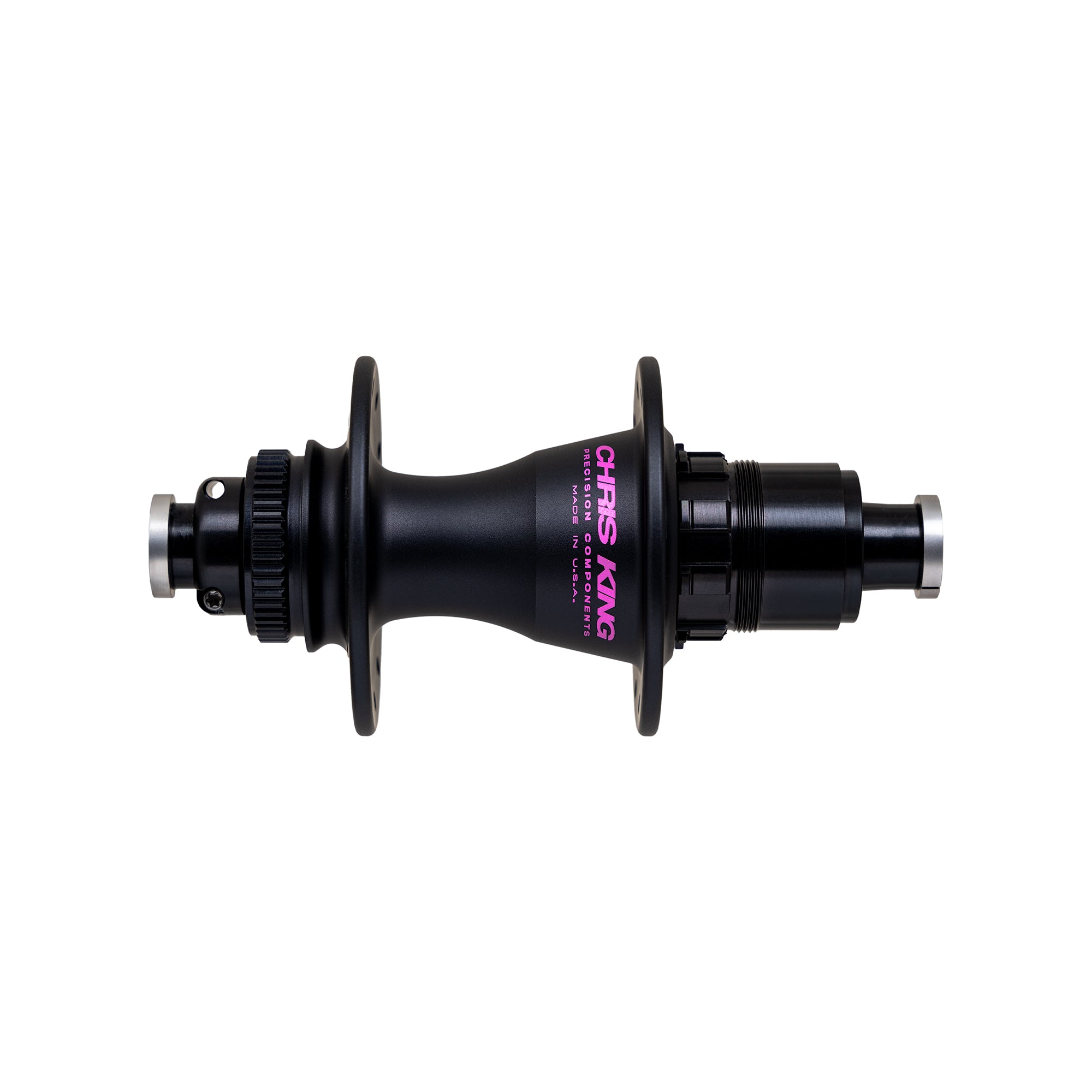Chris King R45 Centerlock Rear Hub 12x142, Two Tone Black Punch