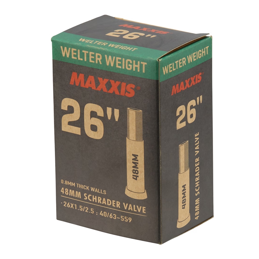 Ruột/Săm Xe Đạp Maxxis Welterweight 26 x 1.5/2.5 Van Mỹ A/V 48mm