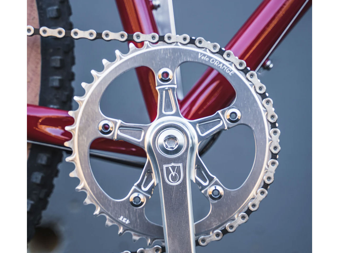 Velo Orange Single Ring Crankset w/ Narrow-Wide Chainring