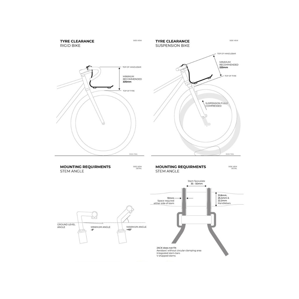 Rack Ghi Đông Jack The Bike Rack  | Black
