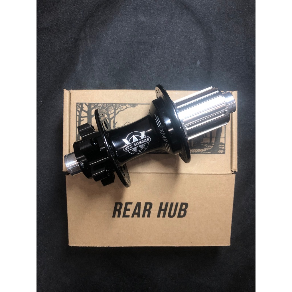 White Industries XMR Rear Hub | 6B/12X142 | Shimano HG | Black