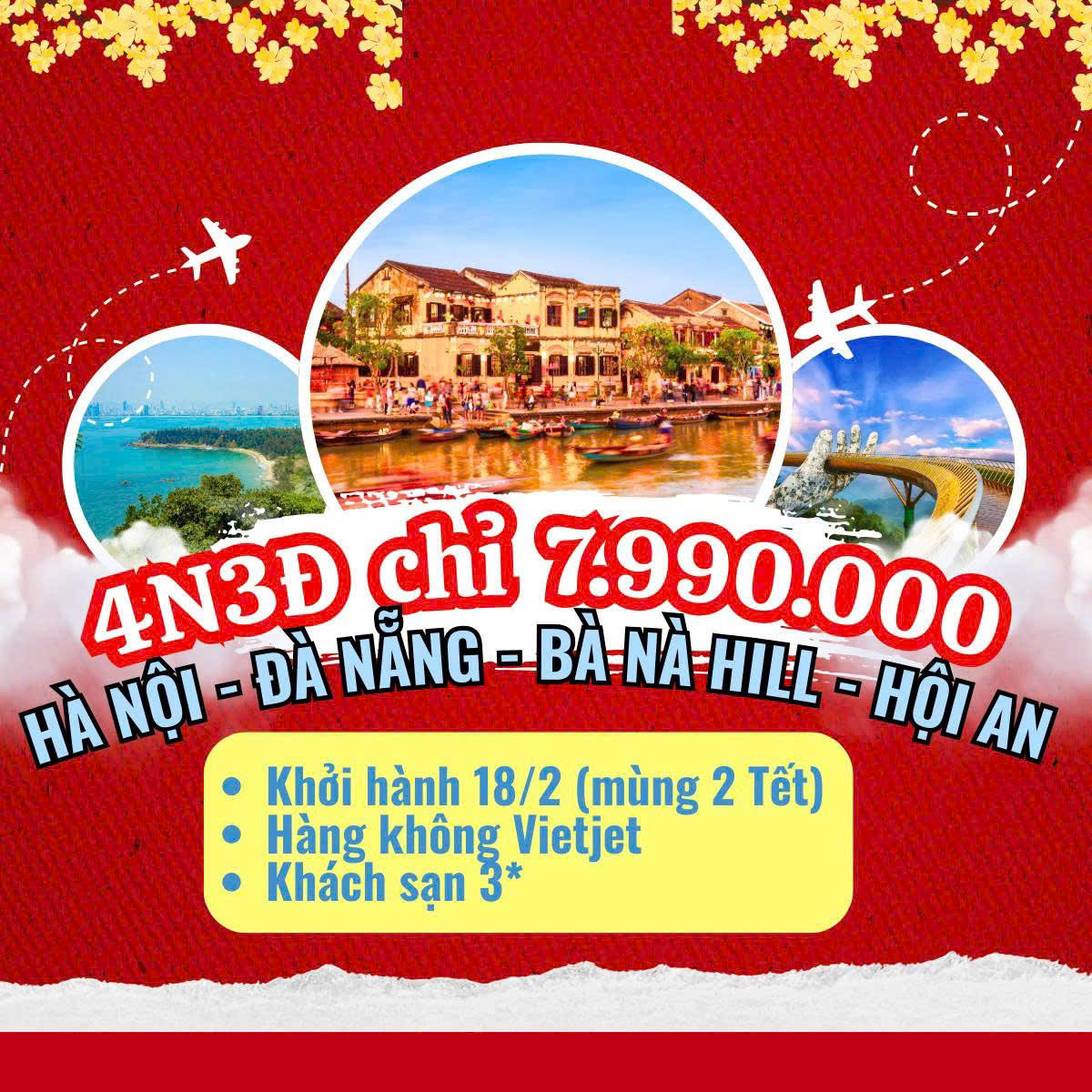 Tour Nội Địa Tết Bính Ngọ 2026 – Bay Vietjet, Giá Tốt, Khởi Hành Mùng 2 Tết