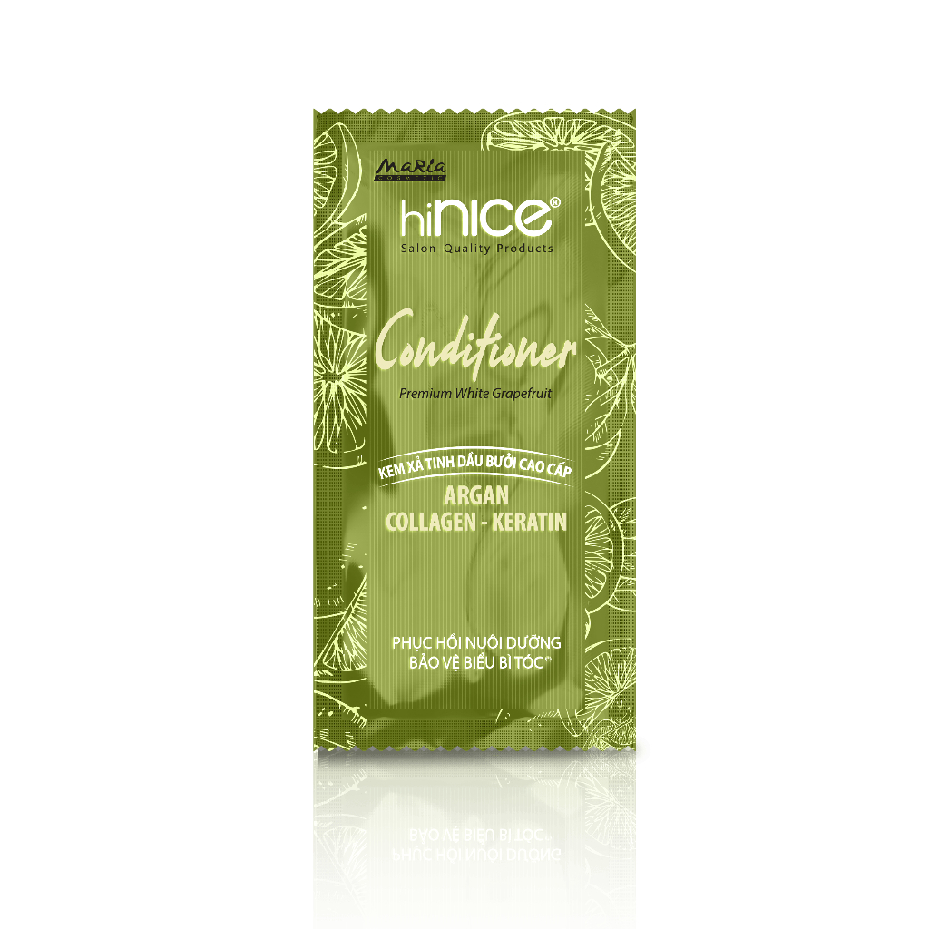 Dây Kem Xả Bưởi hiNICE giúp tóc mềm mượt, phục hồi tóc hư tổn-Dây xả bưởi[Dây 10 gói]