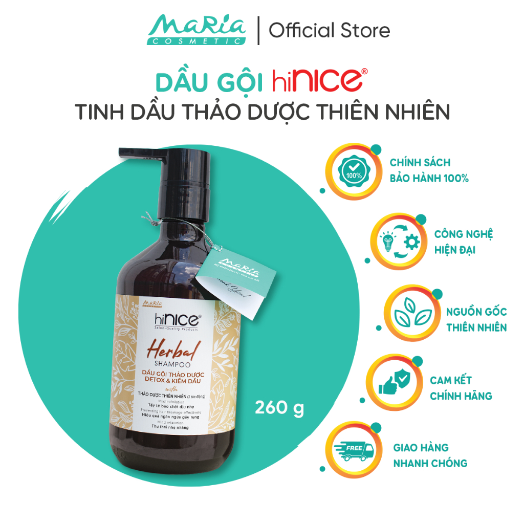 Dầu gội hiNice tinh dầu Thảo Dược thiên nhiên 422gx35 chai