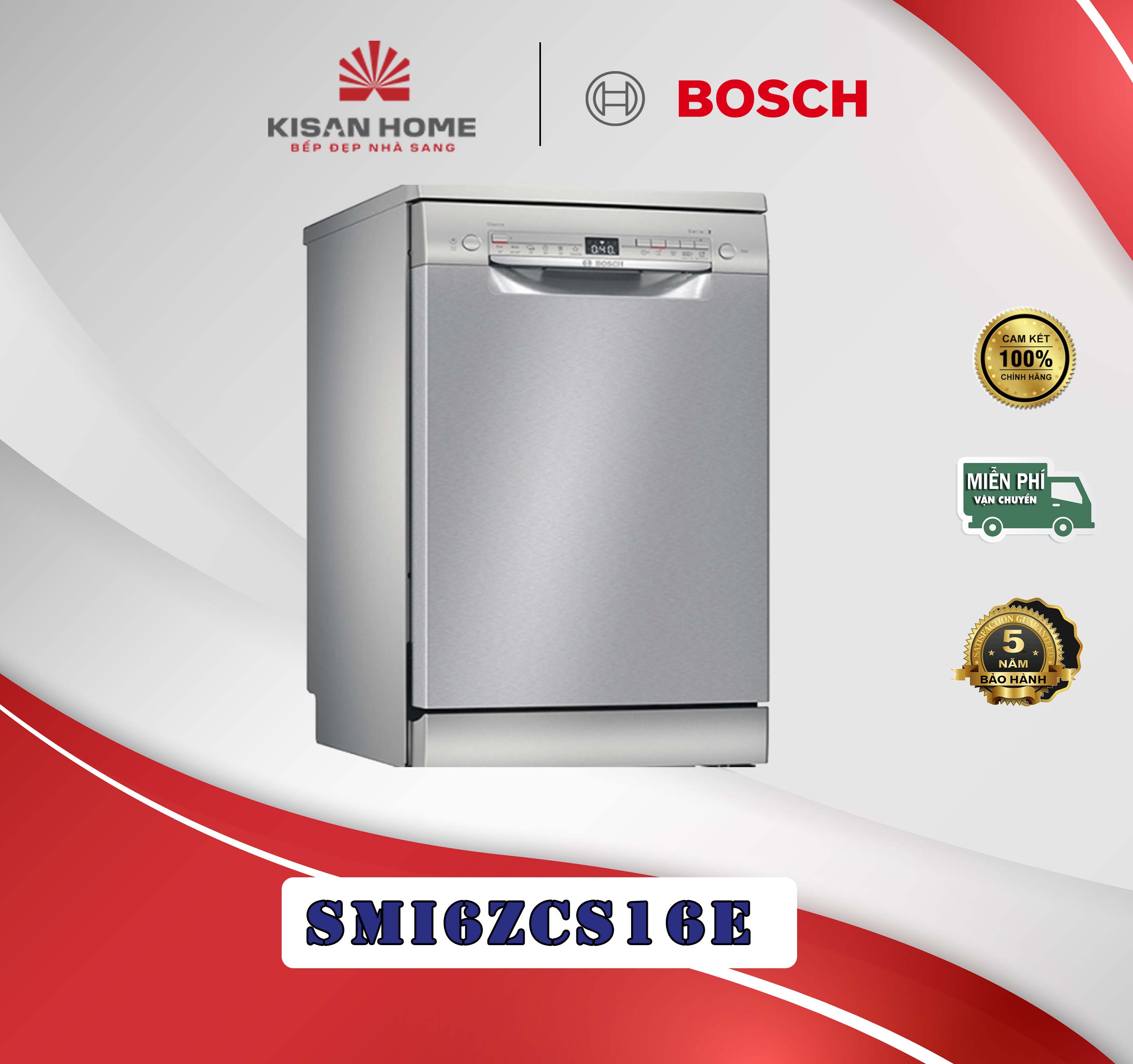 Máy rửa bát Bosch SMI6ZCS16E