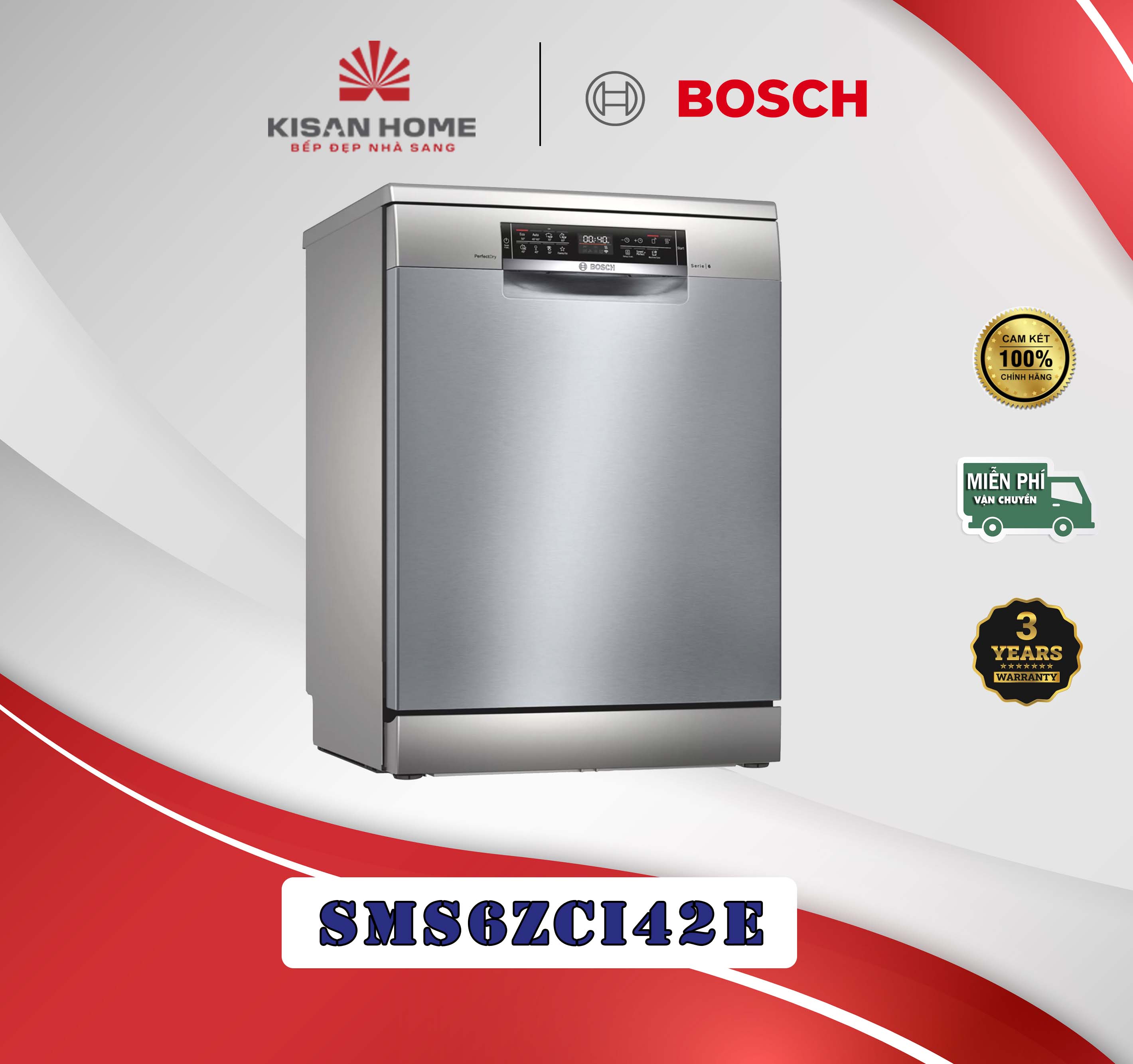 MÁY RỬA BÁT BOSCH SMS6ZCI42E