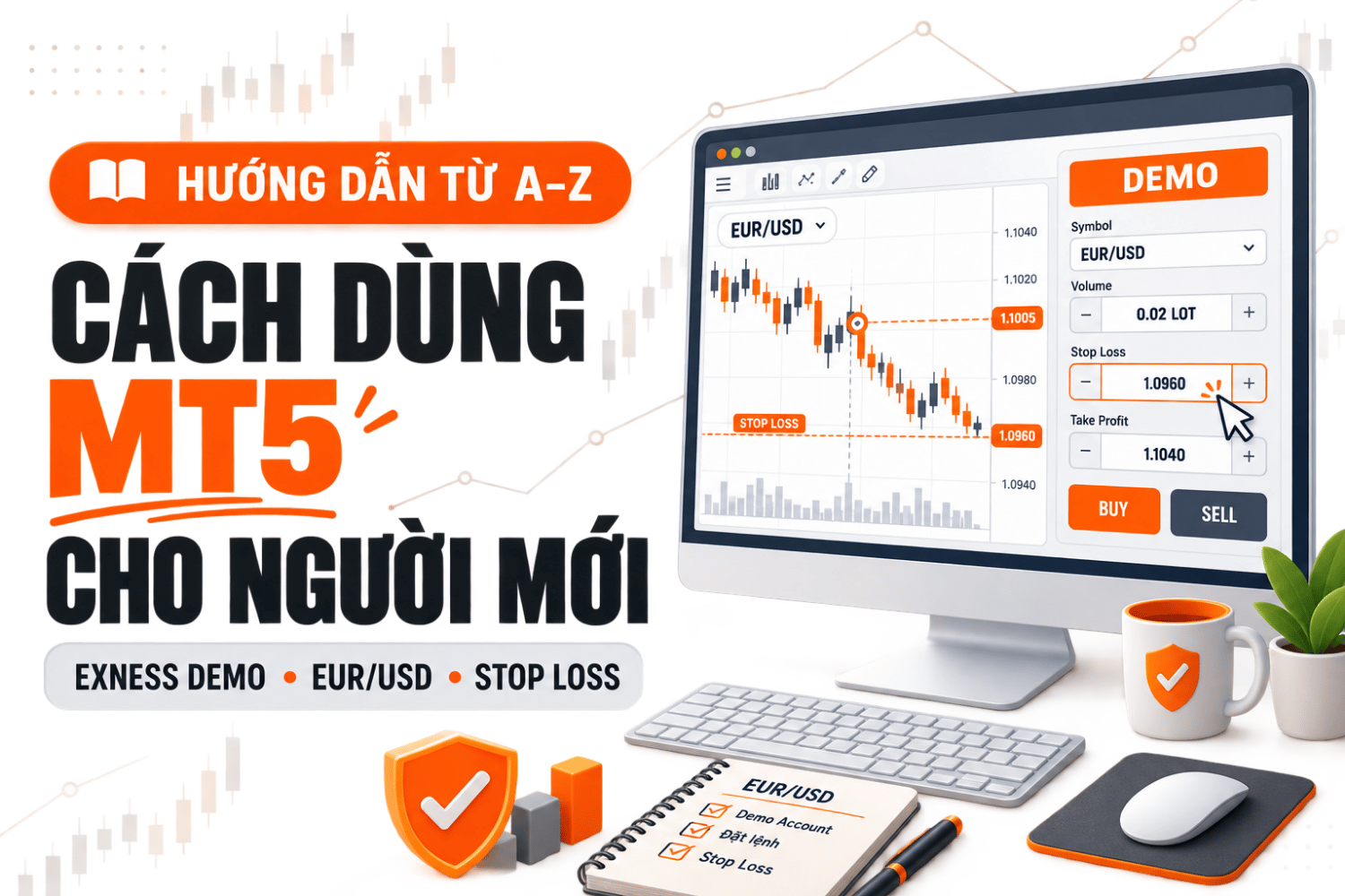 Cách dùng MetaTrader 5 cho người mới — Đăng nhập Exness Demo