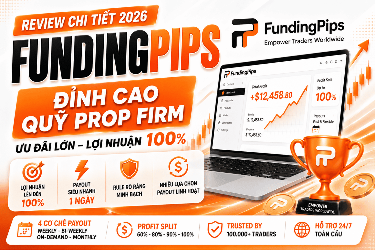 FundingPips Là Gì? Đánh Giá Chi Tiết Quỹ FundingPips Mới Nhất 2026