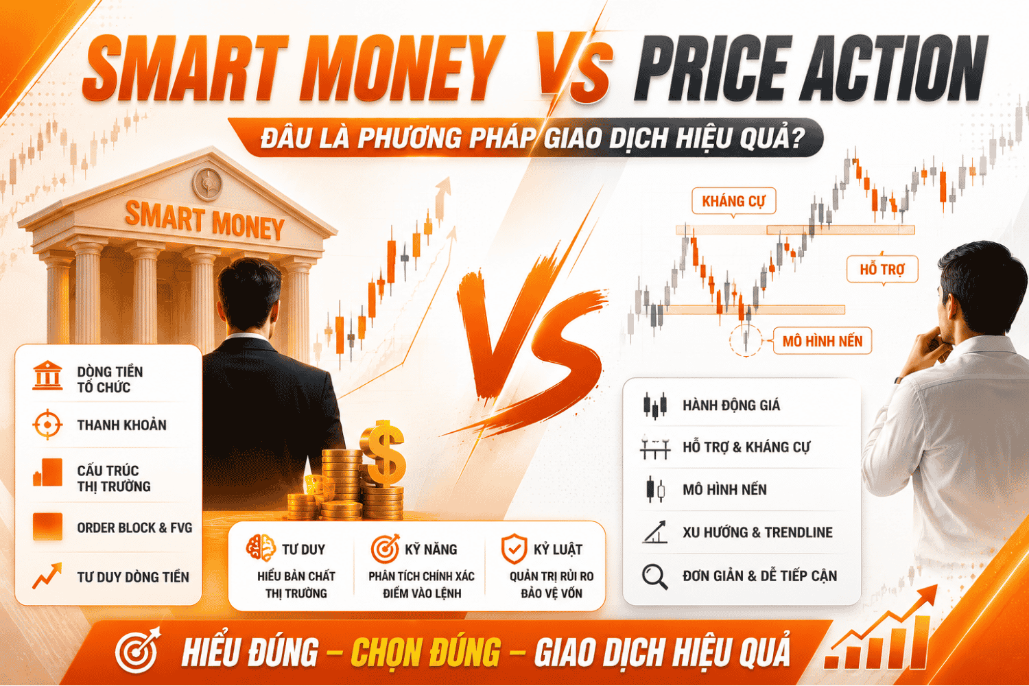Smart Money vs Price Action:Nên Học Phương Pháp Nào Để Giao Dịch Hiệu Quả?